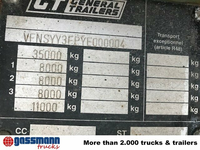 General Trailer SYY3FP Plattformauflieger, Liftachse - Полуприцеп бортовой/ Платформа: фото 3 General Trailer SYY3FP Plattformauflieger, Liftachse - Полуприцеп бортовой/ Платформа: фото 3