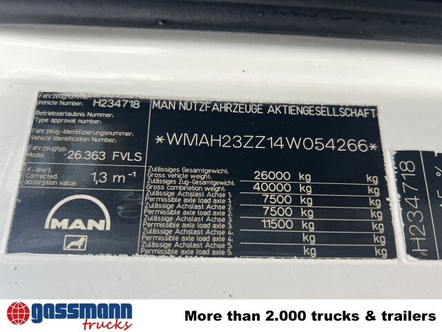 Портальный бункеровоз MAN TGA 26.360 6X2/4 BL, Vorlauf Lenk-Liftachse: фото 14