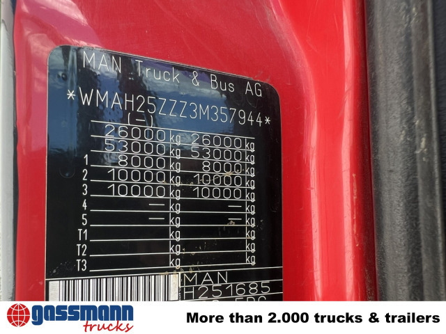 MAN TGA 26.363 6x4 BB, 2-S-Alukipper - Самосвал, Автоманипулятор: фото 2 MAN TGA 26.363 6x4 BB, 2-S-Alukipper - Самосвал, Автоманипулятор: фото 2