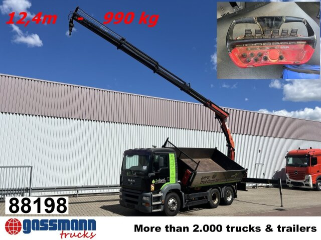 MAN TGA 26.363 6x4 BB, PK 16502 C Kran, absattelbar, - Самосвал, Автоманипулятор: фото 1 MAN TGA 26.363 6x4 BB, PK 16502 C Kran, absattelbar, - Самосвал, Автоманипулятор: фото 1