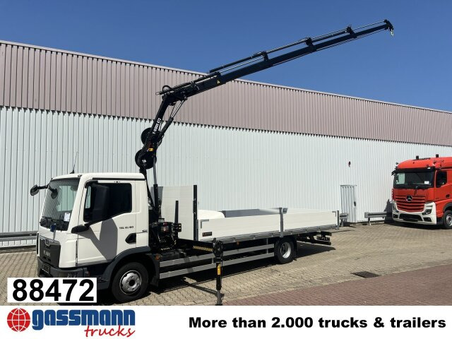 MAN TGL 12.190 4x2 BL mit Kran Hiab Hiduo 072DS-4 - Грузовик бортовой/ Платформа, Автоманипулятор: фото 1 MAN TGL 12.190 4x2 BL mit Kran Hiab Hiduo 072DS-4 - Грузовик бортовой/ Платформа, Автоманипулятор: фото 1