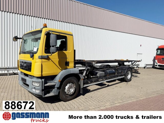 MAN TGM 18.290 4x2 LL, Hydr. Hubrahmen - Грузовик-контейнеровоз/ Сменный кузов: фото 1 MAN TGM 18.290 4x2 LL, Hydr. Hubrahmen - Грузовик-контейнеровоз/ Сменный кузов: фото 1