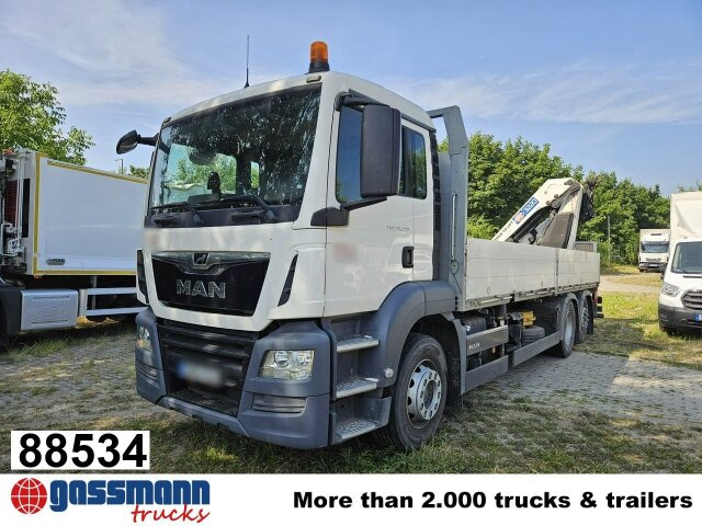 MAN TGS 26.430 6x2-4 BL, Lenk-/Liftachse, Heckkran - Грузовик бортовой/ Платформа, Автоманипулятор: фото 1 MAN TGS 26.430 6x2-4 BL, Lenk-/Liftachse, Heckkran - Грузовик бортовой/ Платформа, Автоманипулятор: фото 1