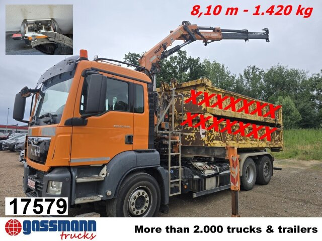 MAN TGS 28.440 6x2-4 BL, Lenk-/Liftachse, Kran Atlas - Крюковой мультилифт, Автоманипулятор: фото 1 MAN TGS 28.440 6x2-4 BL, Lenk-/Liftachse, Kran Atlas - Крюковой мультилифт, Автоманипулятор: фото 1