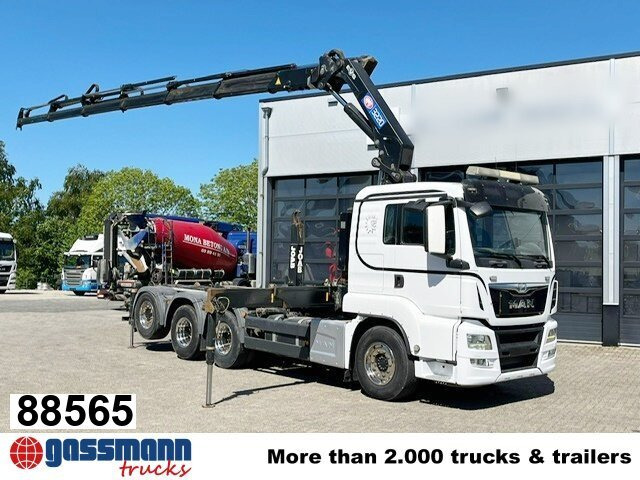 MAN TGS 35.500 8x4-4 BL, Lenk-/Liftachse, Kran HMF - Крюковой мультилифт, Автоманипулятор: фото 1 MAN TGS 35.500 8x4-4 BL, Lenk-/Liftachse, Kran HMF - Крюковой мультилифт, Автоманипулятор: фото 1