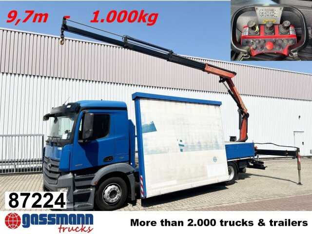 Mercedes-Benz Antos 1836 L 4x2, Glastransporter, Heckkran - Грузовик бортовой/ Платформа, Автоманипулятор: фото 1 Mercedes-Benz Antos 1836 L 4x2, Glastransporter, Heckkran - Грузовик бортовой/ Платформа, Автоманипулятор: фото 1