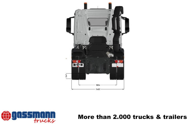 Mercedes-Benz Arocs 3253 L 8x4/4, MultimediaCockpit, Navi, - Грузовик-шасси: фото 4 Mercedes-Benz Arocs 3253 L 8x4/4, MultimediaCockpit, Navi, - Грузовик-шасси: фото 4