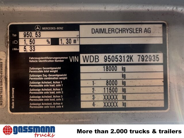 Mercedes-Benz Atego 1828 L 4x2, Rechtslenker, - Грузовик-шасси: фото 4 Mercedes-Benz Atego 1828 L 4x2, Rechtslenker, - Грузовик-шасси: фото 4