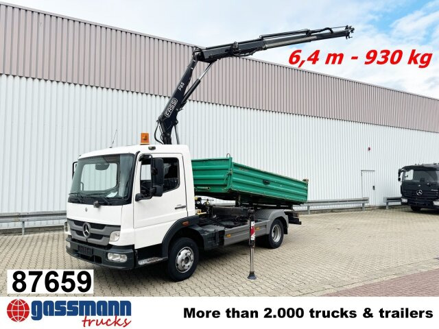 Mercedes-Benz Atego 918 KK 4x2, 2x AHK, Kran Fassi F65 - Самосвал, Автоманипулятор: фото 1 Mercedes-Benz Atego 918 KK 4x2, 2x AHK, Kran Fassi F65 - Самосвал, Автоманипулятор: фото 1
