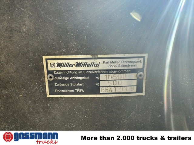Müller-Mitteltal KA-TA-R 10.5, Rampenschacht - Самосвальный прицеп: фото 2 Müller-Mitteltal KA-TA-R 10.5, Rampenschacht - Самосвальный прицеп: фото 2