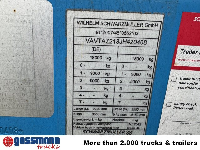 Schwarzmüller T-Serie, TOP-Zustand - Прицеп бортовой/ Платформа: фото 3 Schwarzmüller T-Serie, TOP-Zustand - Прицеп бортовой/ Платформа: фото 3