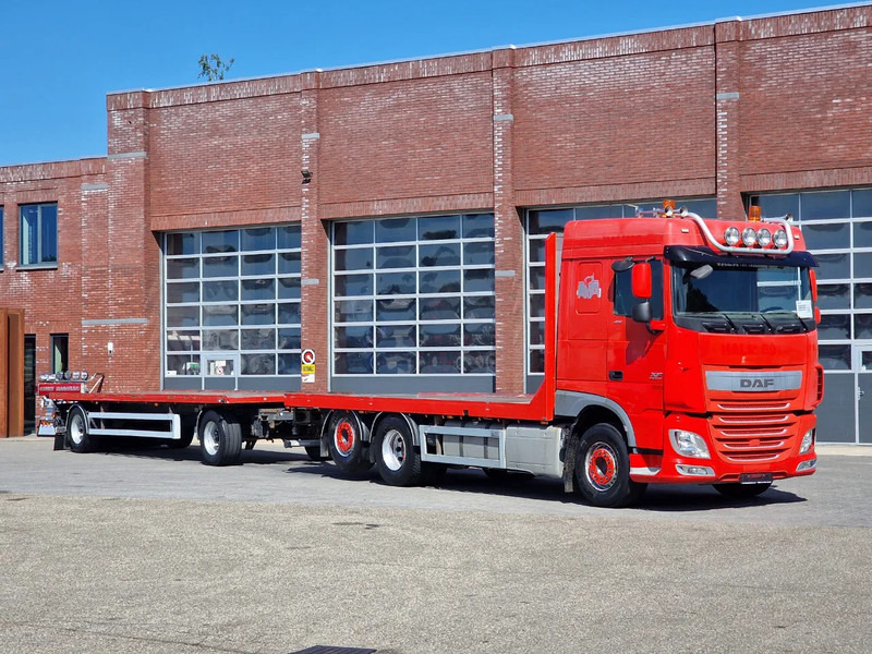DAF XF 410 6x2 SpaceCab - Flatbed - Euro 6 + 2 axle trailer BPW - Грузовик бортовой/ Платформа: фото 1 DAF XF 410 6x2 SpaceCab - Flatbed - Euro 6 + 2 axle trailer BPW - Грузовик бортовой/ Платформа: фото 1