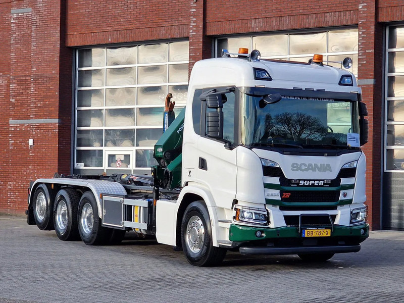 Scania G500 XT 8x4*4 - HMF 2820K Crane - AJK 20T Hooklift - Retarder - Full air - Like new - Автоманипулятор: фото 3 Scania G500 XT 8x4*4 - HMF 2820K Crane - AJK 20T Hooklift - Retarder - Full air - Like new - Автоманипулятор: фото 3