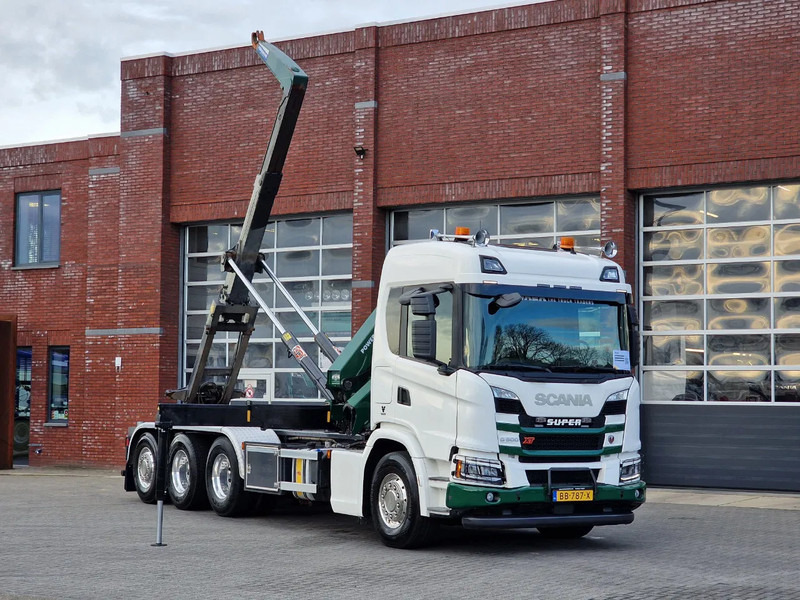 Scania G500 XT 8x4*4 - HMF 2820K Crane - AJK 20T Hooklift - Retarder - Full air - Like new - Крюковой мультилифт, Автоманипулятор: фото 2 Scania G500 XT 8x4*4 - HMF 2820K Crane - AJK 20T Hooklift - Retarder - Full air - Like new - Крюковой мультилифт, Автоманипулятор: фото 2