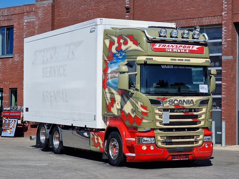 Scania R580 V8 Topline 6x2 - Box with sidedoors - Retarder - Full air - 4.55WB - Грузовик с закрытым кузовом: фото 1 Scania R580 V8 Topline 6x2 - Box with sidedoors - Retarder - Full air - 4.55WB - Грузовик с закрытым кузовом: фото 1