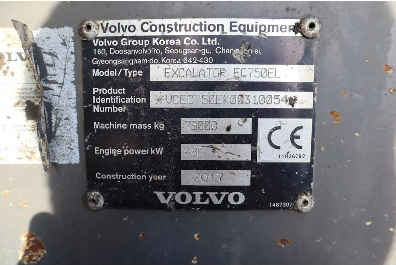 Гусеничный экскаватор Volvo EC 750 EL | BUCKET | HYDRAULIC QUICK COUPLER: фото 20