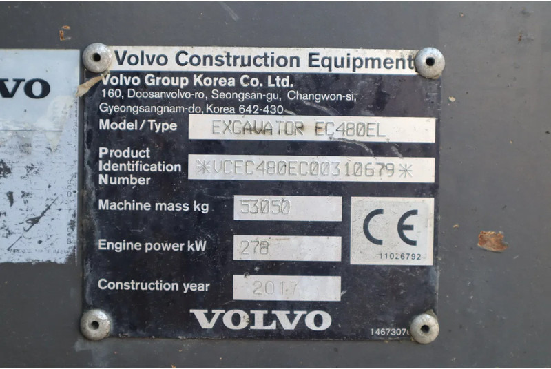 Гусеничный экскаватор Volvo EC480 EL | HAMMER LINES | BUCKET | QUICK COUPLER: фото 20 Гусеничный экскаватор Volvo EC480 EL | HAMMER LINES | BUCKET | QUICK COUPLER: фото 20