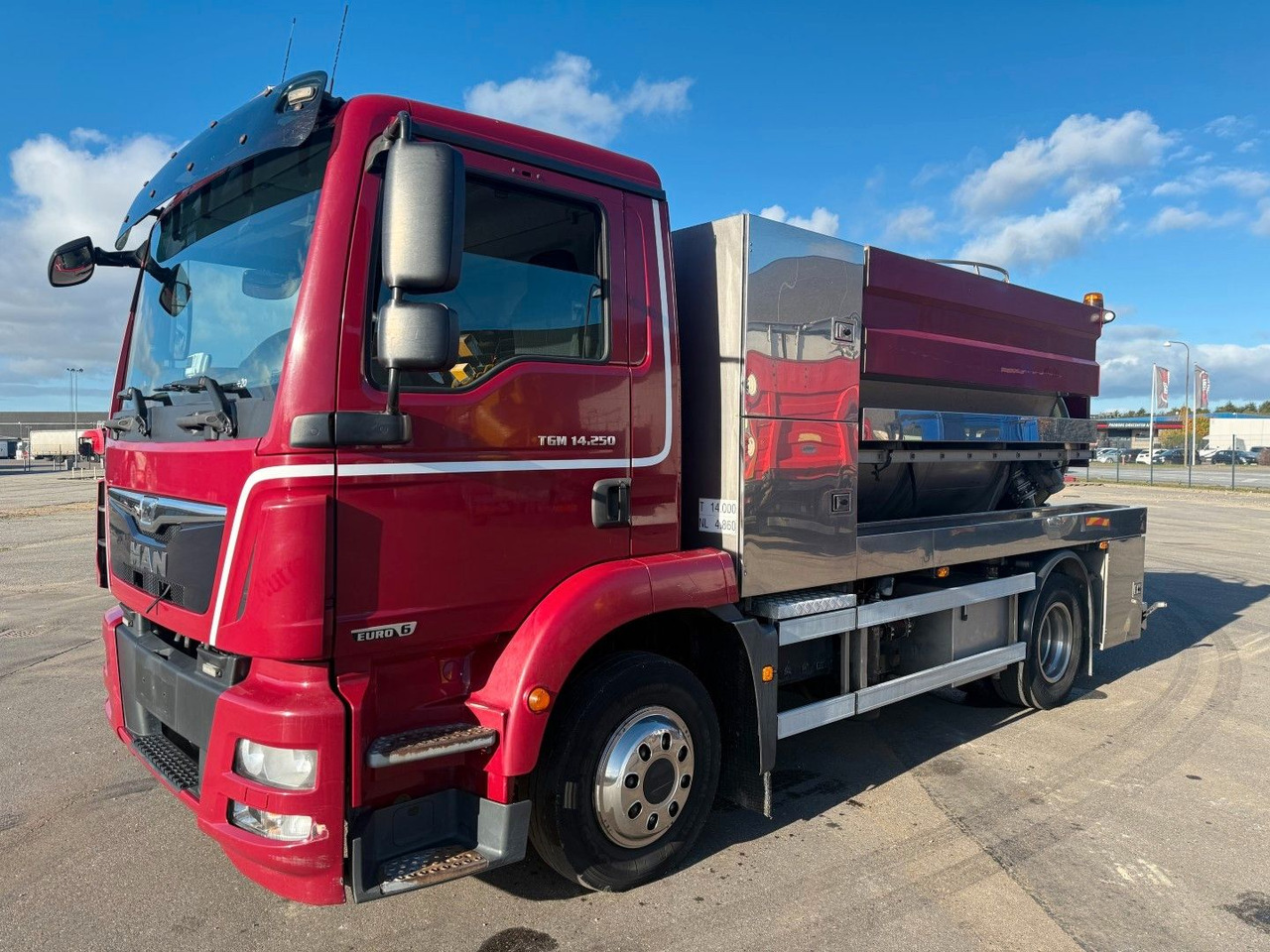 MAN TGM 14.250 VM-Tarm Stainless Steel 5600 l. Kombi - Ассенизатор: фото 1 MAN TGM 14.250 VM-Tarm Stainless Steel 5600 l. Kombi - Ассенизатор: фото 1