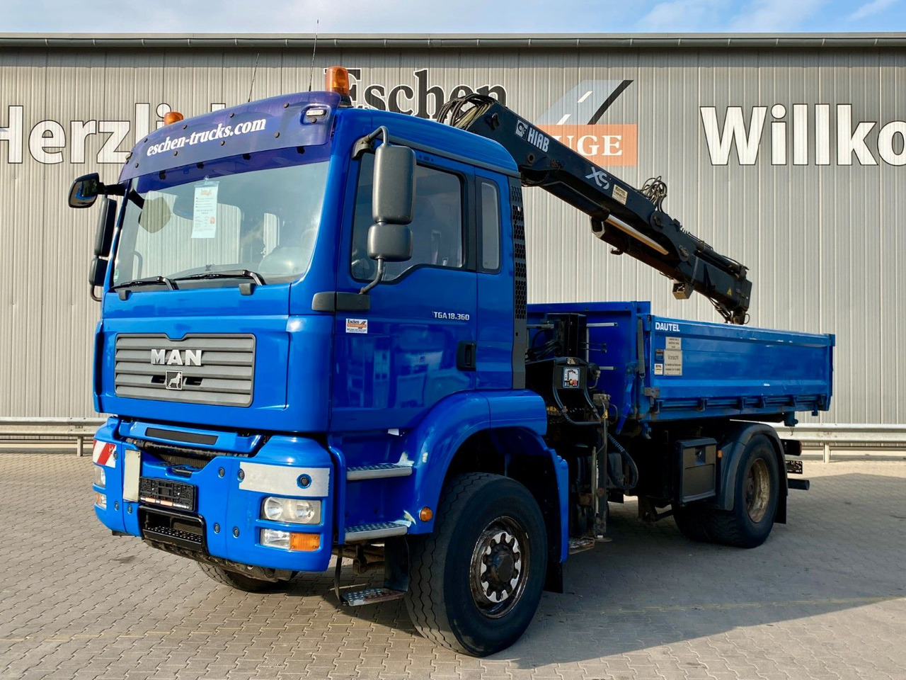 MAN TGA 18.360 4x4H BL*HIAB 122 BS-2*Dautel 3-Seiten - Самосвал, Автоманипулятор: фото 1 MAN TGA 18.360 4x4H BL*HIAB 122 BS-2*Dautel 3-Seiten - Самосвал, Автоманипулятор: фото 1