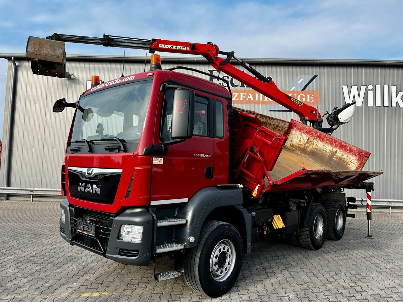 MAN TGS 26.460 6x4BB|Palfinger M12L83 Kran*Bordmatik - Самосвал, Автоманипулятор: фото 1 MAN TGS 26.460 6x4BB|Palfinger M12L83 Kran*Bordmatik - Самосвал, Автоманипулятор: фото 1