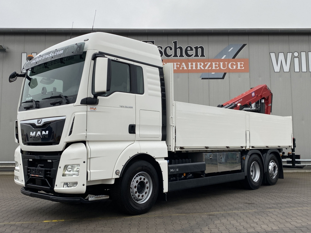 MAN TGX 26.500 6x2-4 LL / HMF 2110 L-MC Kran - Грузовик бортовой/ Платформа, Автоманипулятор: фото 1 MAN TGX 26.500 6x2-4 LL / HMF 2110 L-MC Kran - Грузовик бортовой/ Платформа, Автоманипулятор: фото 1