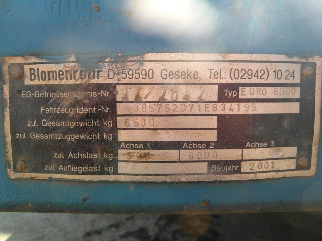 BLOMENROHR J7/2842 - Прицеп для спецтехники: фото 5 BLOMENROHR J7/2842 - Прицеп для спецтехники: фото 5