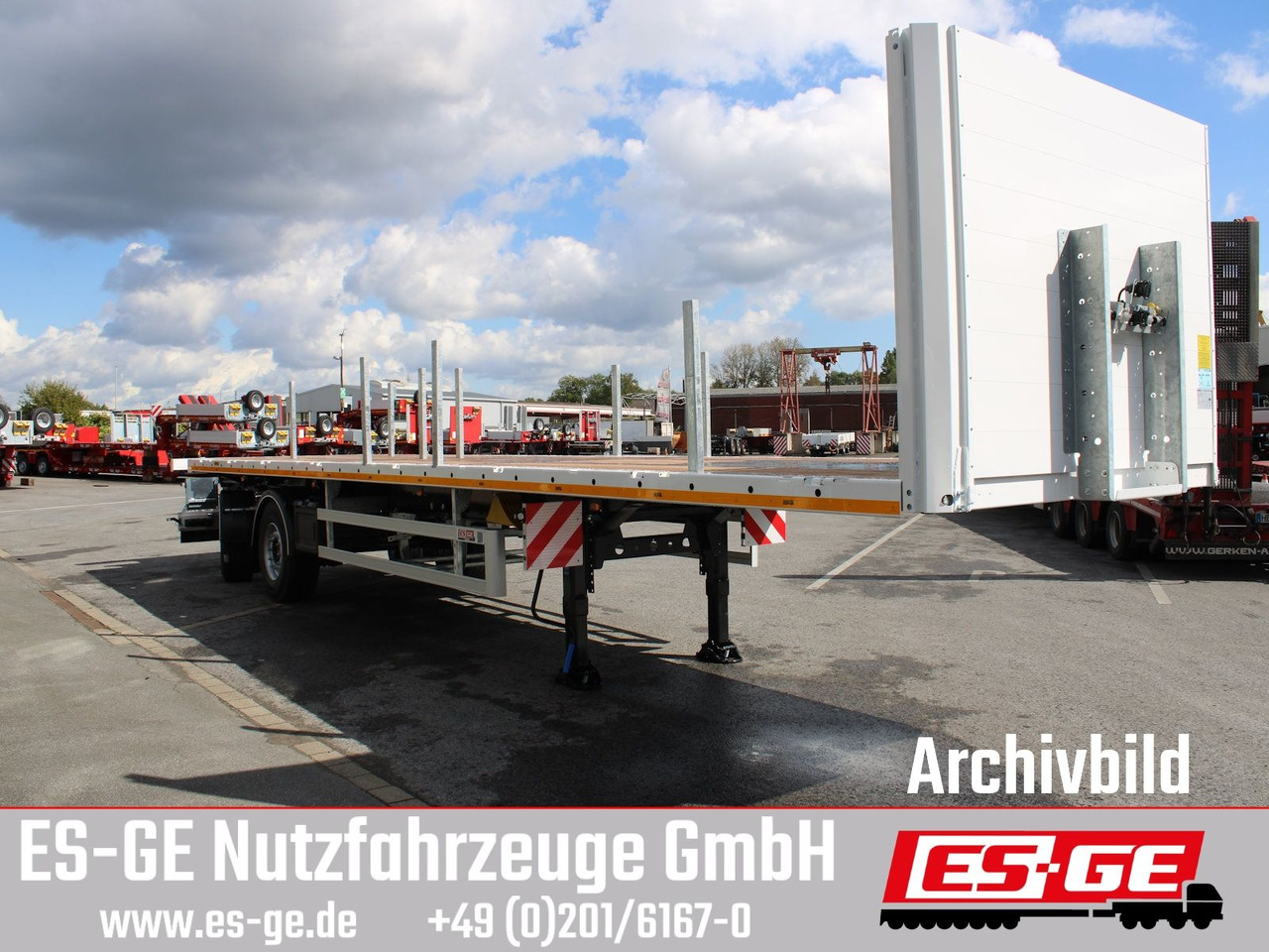 ES-GE 2-Achs-Sattelanhänger - Полуприцеп бортовой/ Платформа: фото 4 ES-GE 2-Achs-Sattelanhänger - Полуприцеп бортовой/ Платформа: фото 4