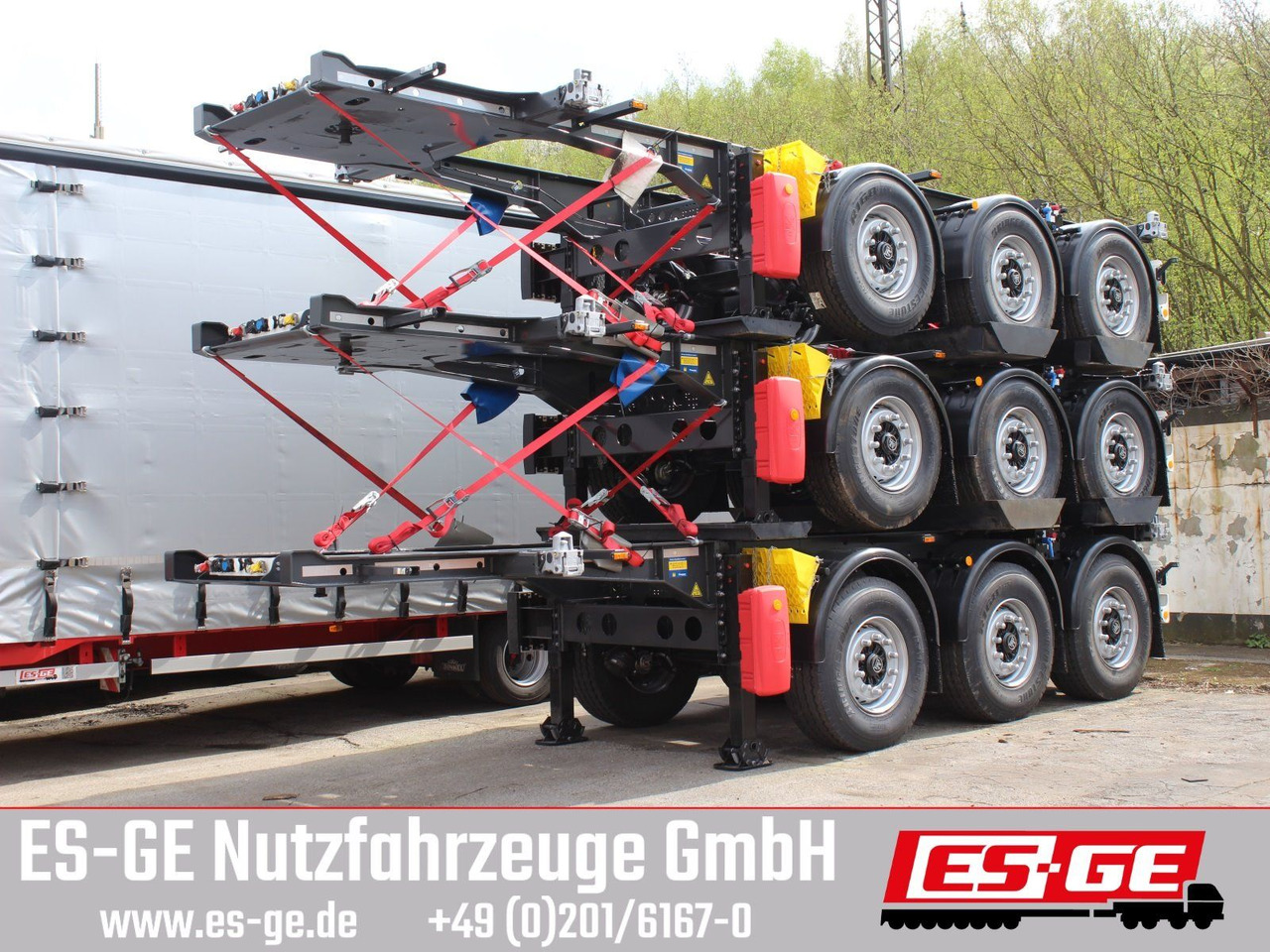 Krone 3-Achs-Containerchassis 20' - Полуприцеп-контейнеровоз/ Сменный кузов: фото 1 Krone 3-Achs-Containerchassis 20' - Полуприцеп-контейнеровоз/ Сменный кузов: фото 1