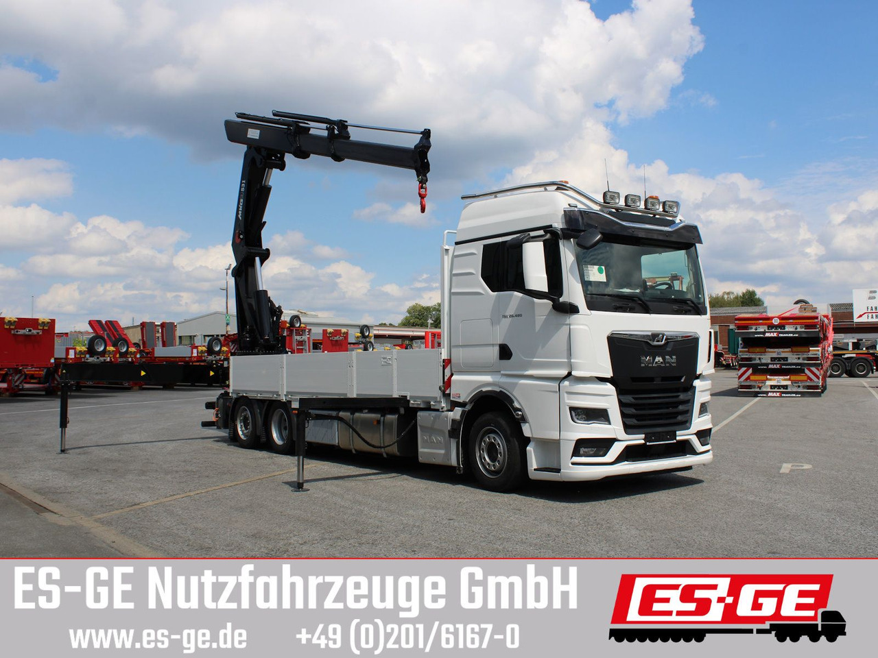 MAN TGX 26.480 6x2-4 LL CH mit MKG HLK531 a5 - Грузовик бортовой/ Платформа, Автоманипулятор: фото 3 MAN TGX 26.480 6x2-4 LL CH mit MKG HLK531 a5 - Грузовик бортовой/ Платформа, Автоманипулятор: фото 3