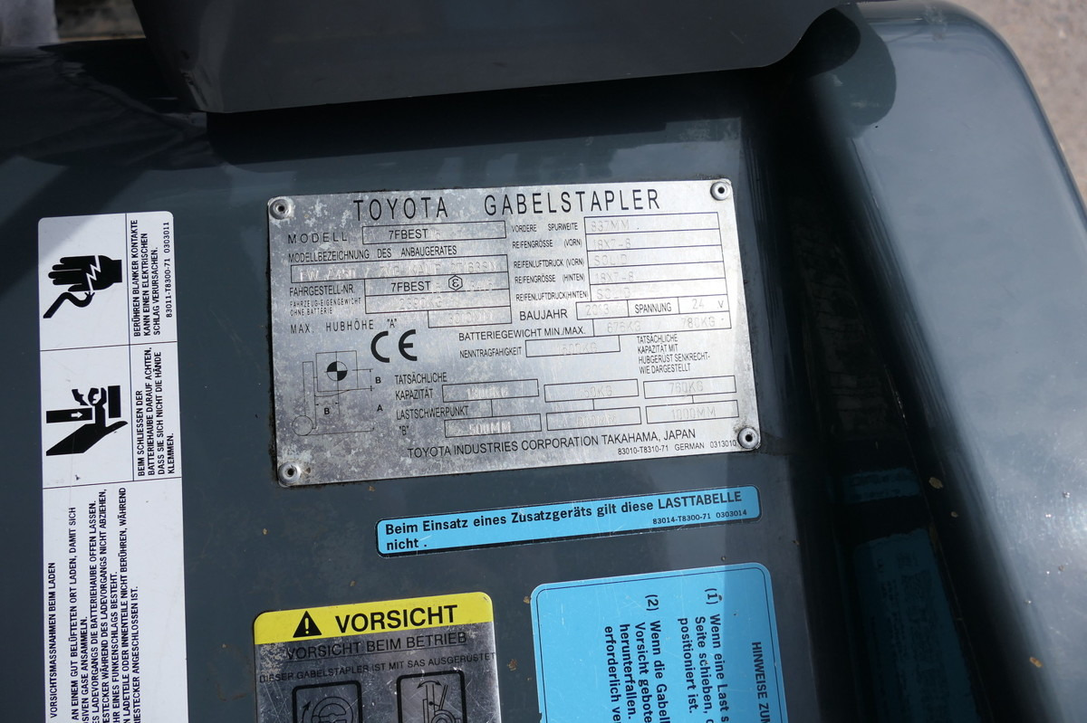 Электропогрузчик TOYOTA 7FBEST 15 Elektro 3-Rad: фото 12