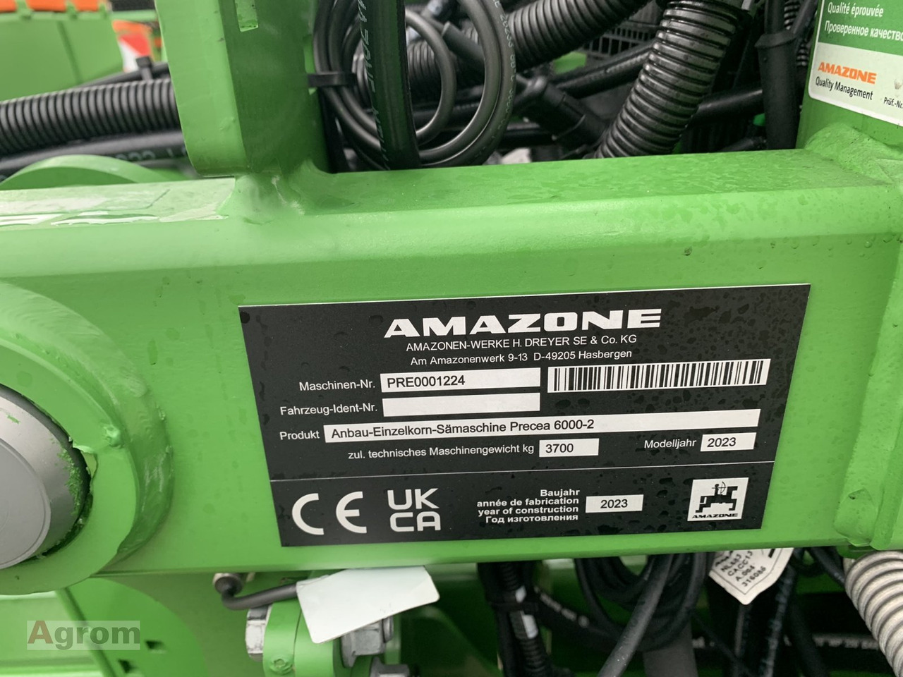 Новый Сеялка точного высева Amazone Precea 6000-2FCC Super: фото 13