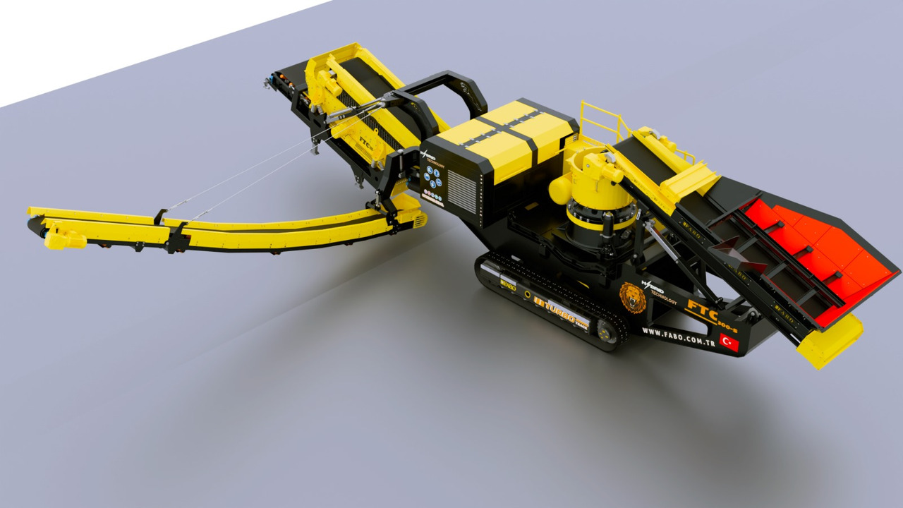 FABO Mobile cone crusher with post screen FTC300S - Мобильная дробилка: фото 4 FABO Mobile cone crusher with post screen FTC300S - Мобильная дробилка: фото 4
