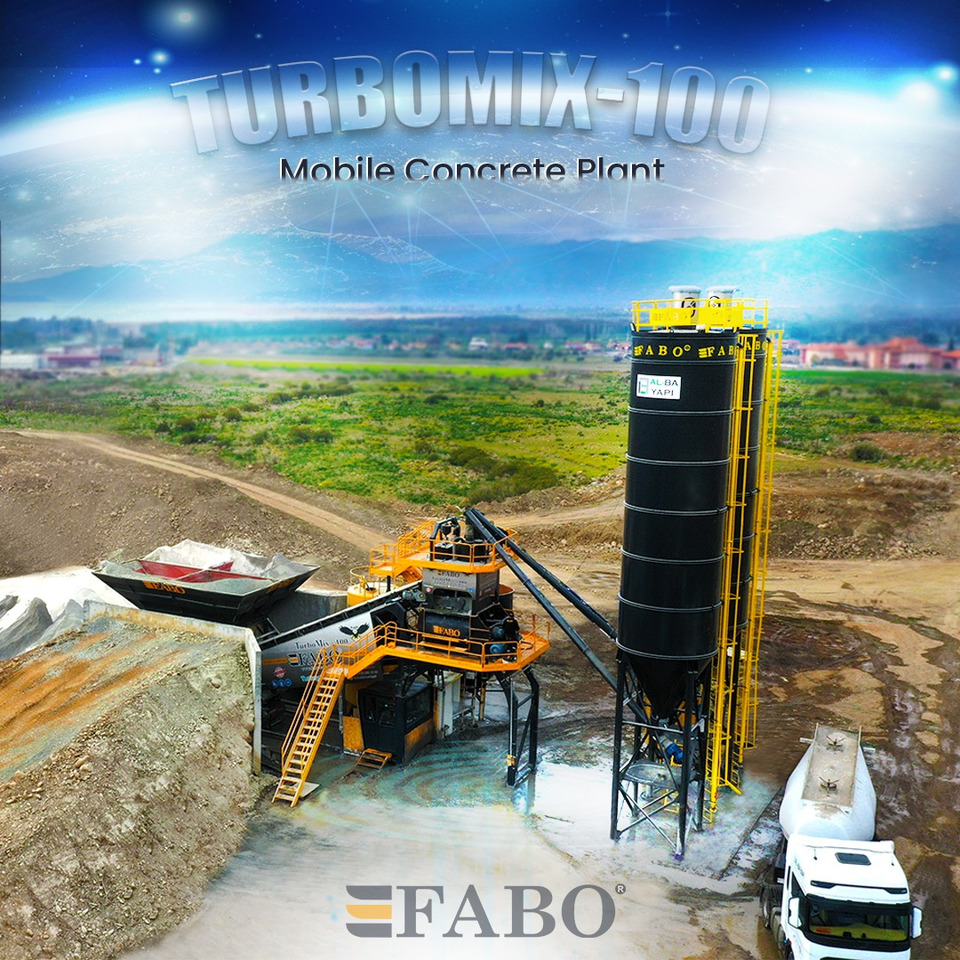 Новый Бетонный завод FABO mobile concrete batching plant: фото 1