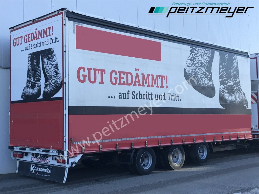 KRUKENMEIER Tridemanhänger TLP 25 zwillingsbereift, Liftachse - Тентованный прицеп: фото 1 KRUKENMEIER Tridemanhänger TLP 25 zwillingsbereift, Liftachse - Тентованный прицеп: фото 1