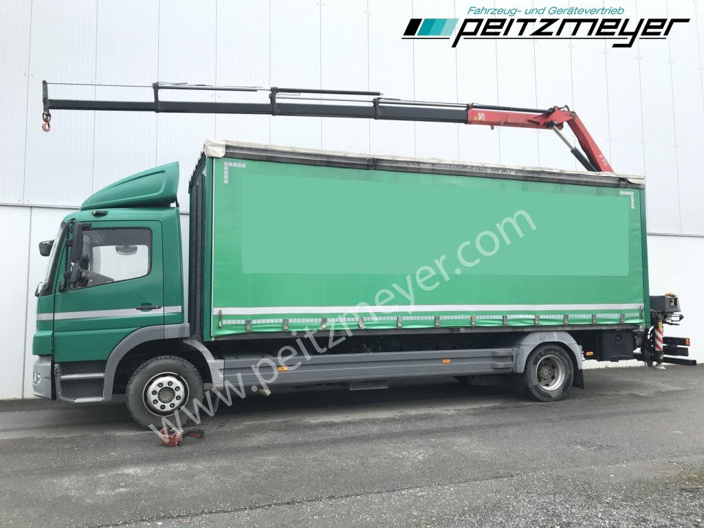 Тентованный грузовик, Автоманипулятор MERCEDES-BENZ Atego 1224 L Pritsche m. Heckkran Funk 4 x hydraulisch: фото 7