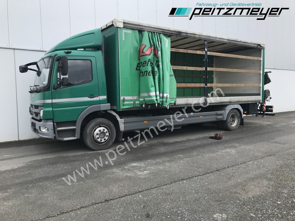 Тентованный грузовик, Автоманипулятор MERCEDES-BENZ Atego 1224 L Pritsche m. Heckkran Funk 4 x hydraulisch: фото 30