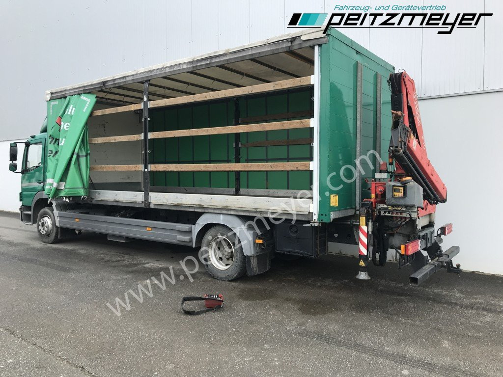Тентованный грузовик, Автоманипулятор MERCEDES-BENZ Atego 1224 L Pritsche m. Heckkran Funk 4 x hydraulisch: фото 26