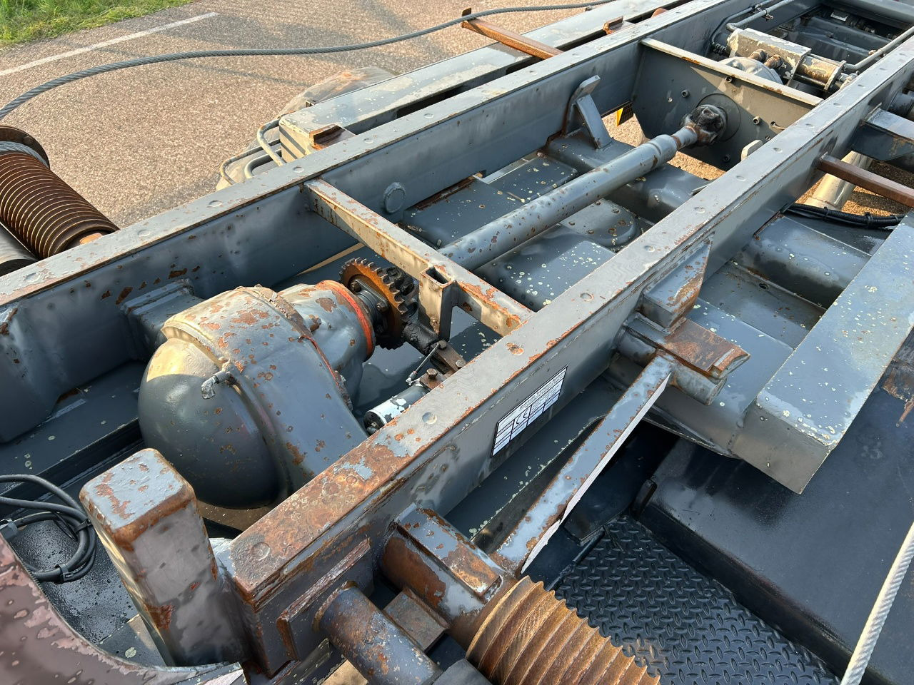 Полуприцеп-контейнеровоз/ Сменный кузов Van Hool Cable system 90 tipping / disc brakes bpw / lifting axle / remote control: фото 6