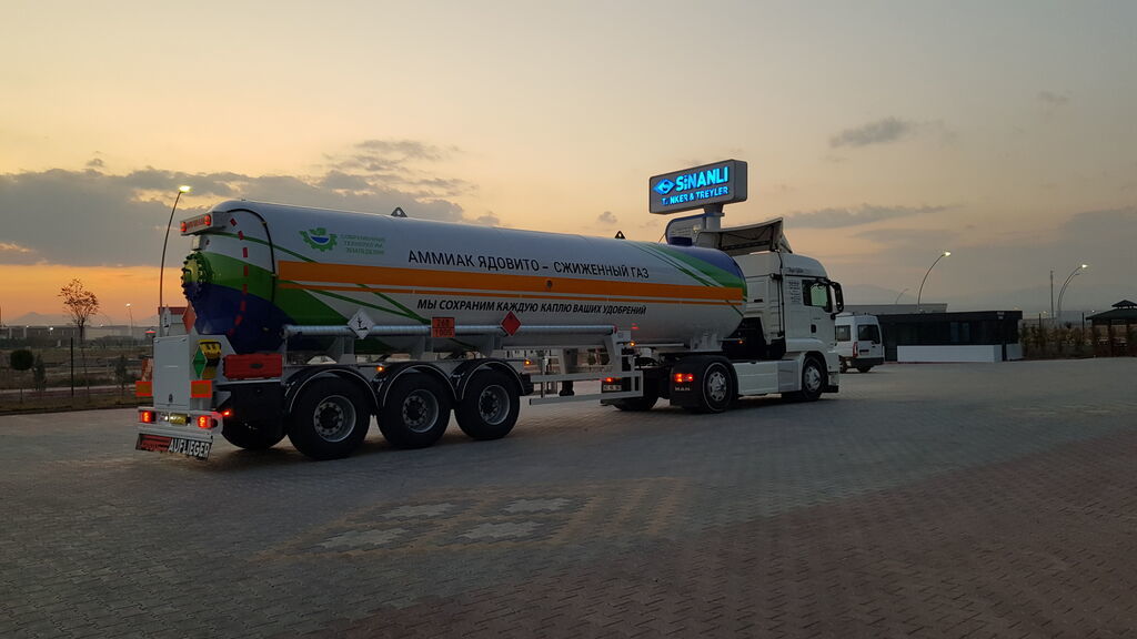 Новый Полуприцеп-цистерна для транспортировки химикатов SINAN TANKER-TREYLER Ammonia Tanker - Аммиаковоз Автоцистерна - صهريج نقل الأمونيوم: фото 9