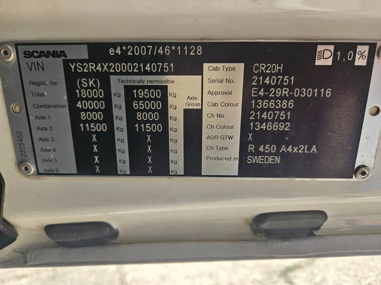 Тягач Scania R450 HYVA Hydraulics, Full Spoiler, Digital Disp: фото 11