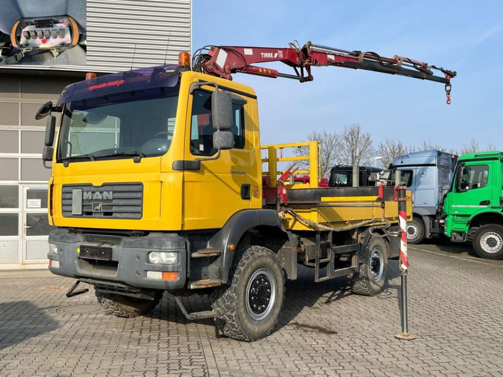 MAN TG-M 18.280 4x4 Pritsche Kran Singelreifen Funkf - Грузовик бортовой/ Платформа, Автоманипулятор: фото 1 MAN TG-M 18.280 4x4 Pritsche Kran Singelreifen Funkf - Грузовик бортовой/ Платформа, Автоманипулятор: фото 1