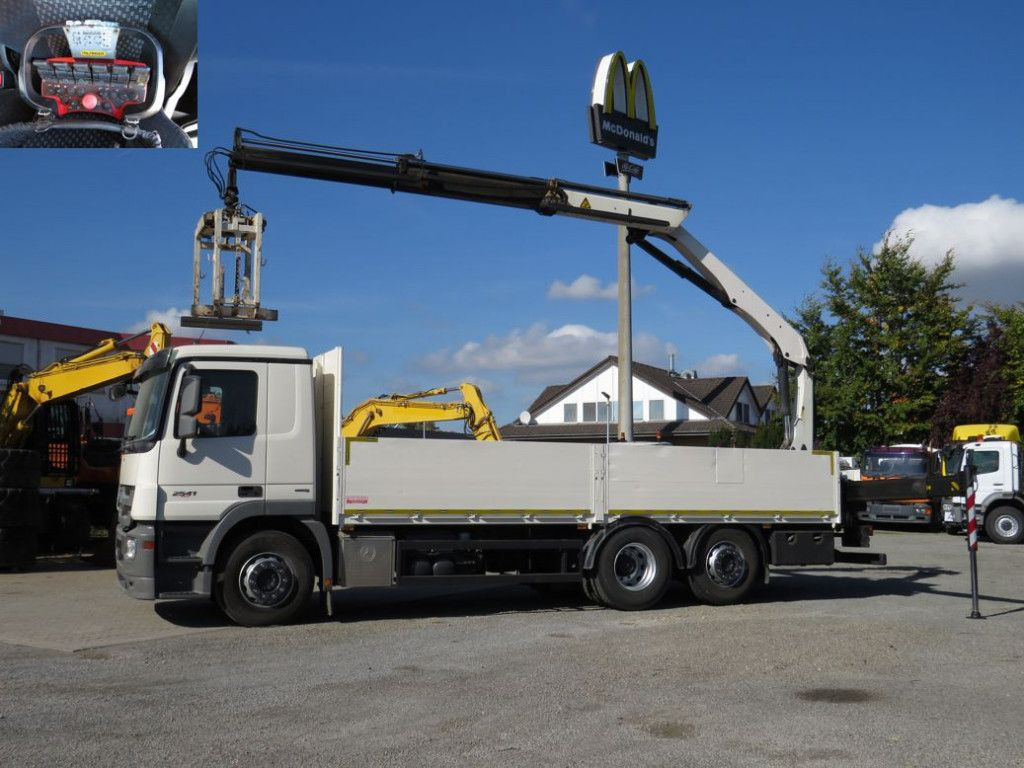 Mercedes-Benz Actros 2541 L6x2 Pritsche Heckkran Funk - Автоманипулятор, Грузовик бортовой/ Платформа: фото 2 Mercedes-Benz Actros 2541 L6x2 Pritsche Heckkran Funk - Автоманипулятор, Грузовик бортовой/ Платформа: фото 2