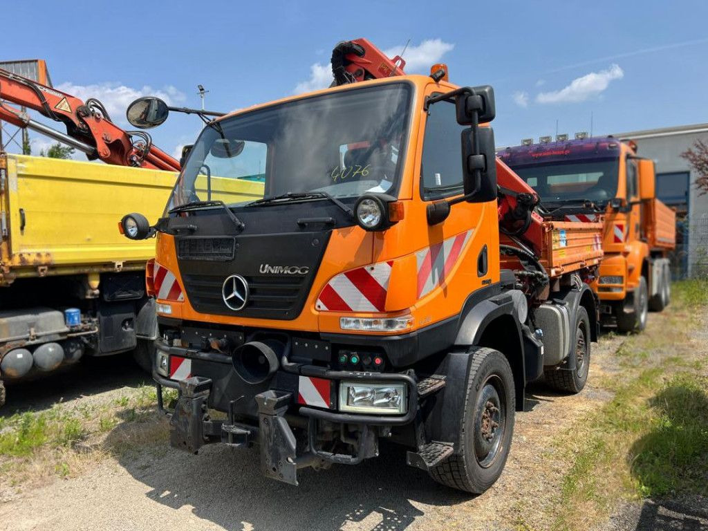 Mercedes-Benz Unimog U20 2-Achs Allradkipper Kran Palfinger Kr - Самосвал, Автоманипулятор: фото 5 Mercedes-Benz Unimog U20 2-Achs Allradkipper Kran Palfinger Kr - Самосвал, Автоманипулятор: фото 5