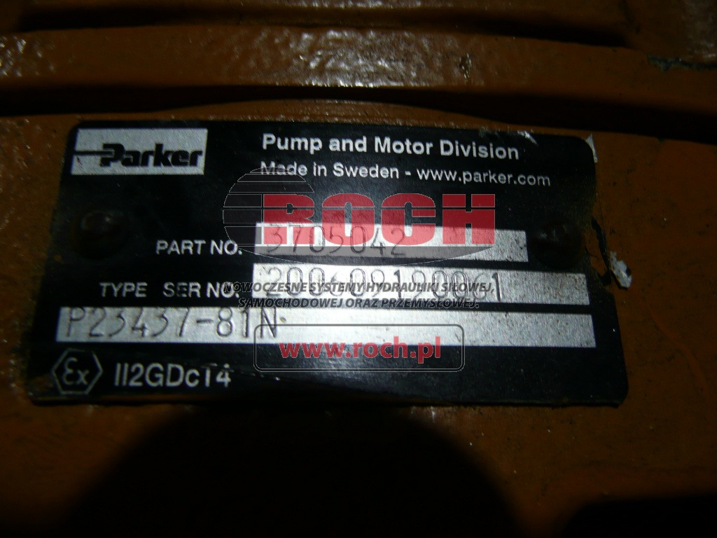 PARKER P23437-81N 3705042 - Гидравлический мотор: фото 2 PARKER P23437-81N 3705042 - Гидравлический мотор: фото 2