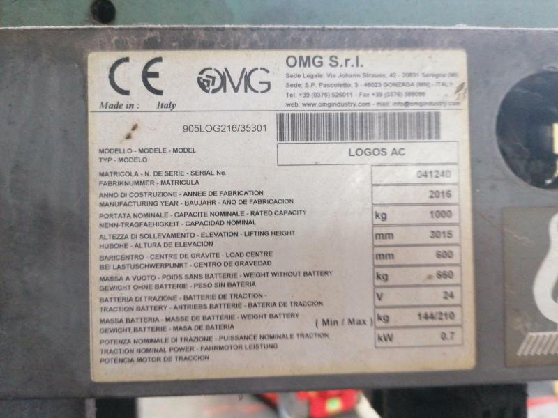 Штабелер OMG LOGOS AC: фото 9