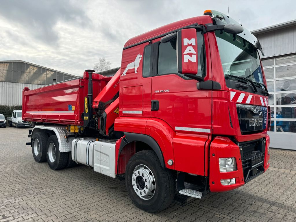 Самосвал, Автоманипулятор MAN TGS 26.510 6x4 Kipper Kran Palfinger PK 14501K: фото 1