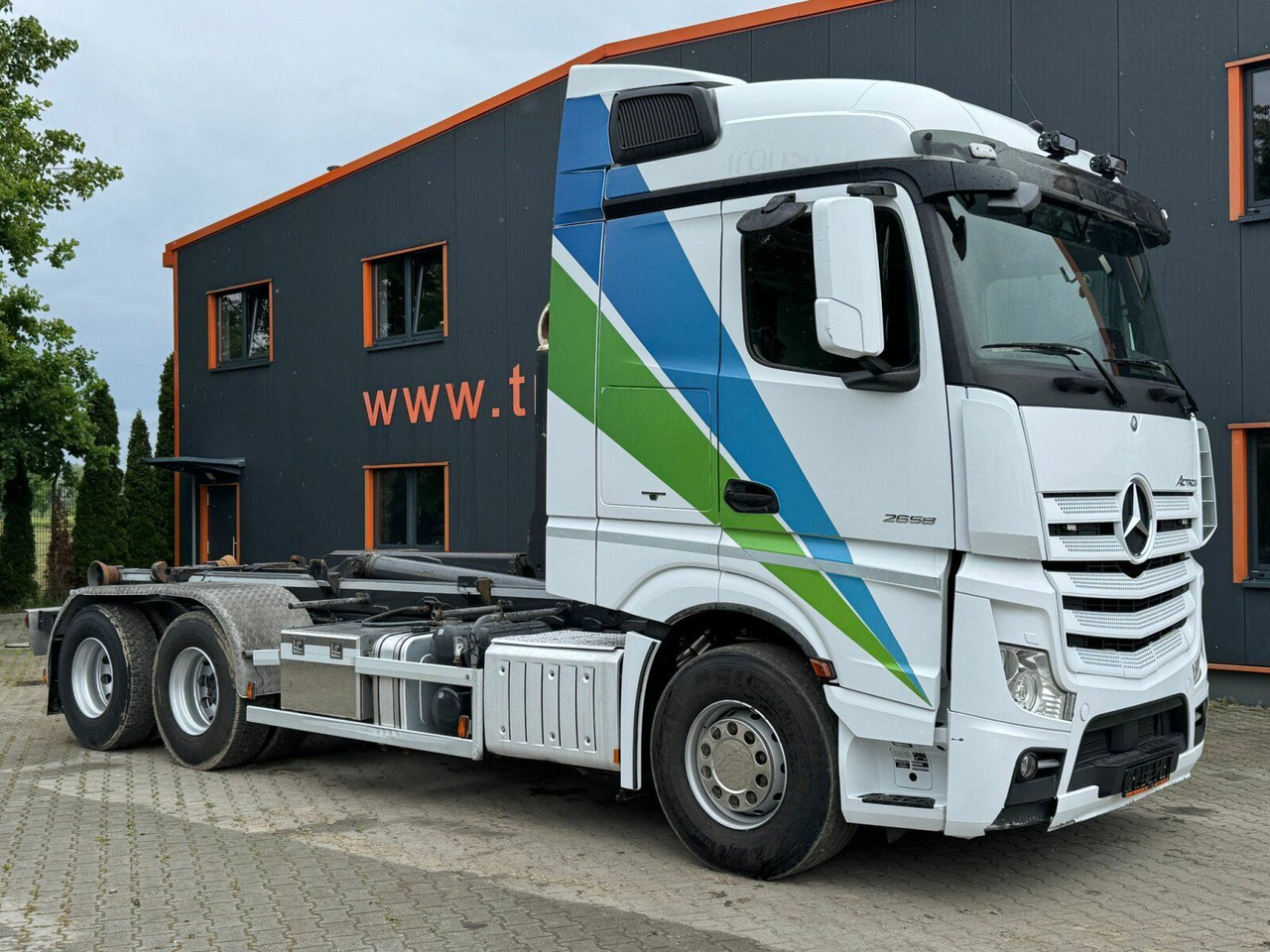 Mercedes-Benz ACTROS 2658 6x2 Abrollkipper MEILLER RK 26.67K - Крюковой мультилифт: фото 1 Mercedes-Benz ACTROS 2658 6x2 Abrollkipper MEILLER RK 26.67K - Крюковой мультилифт: фото 1