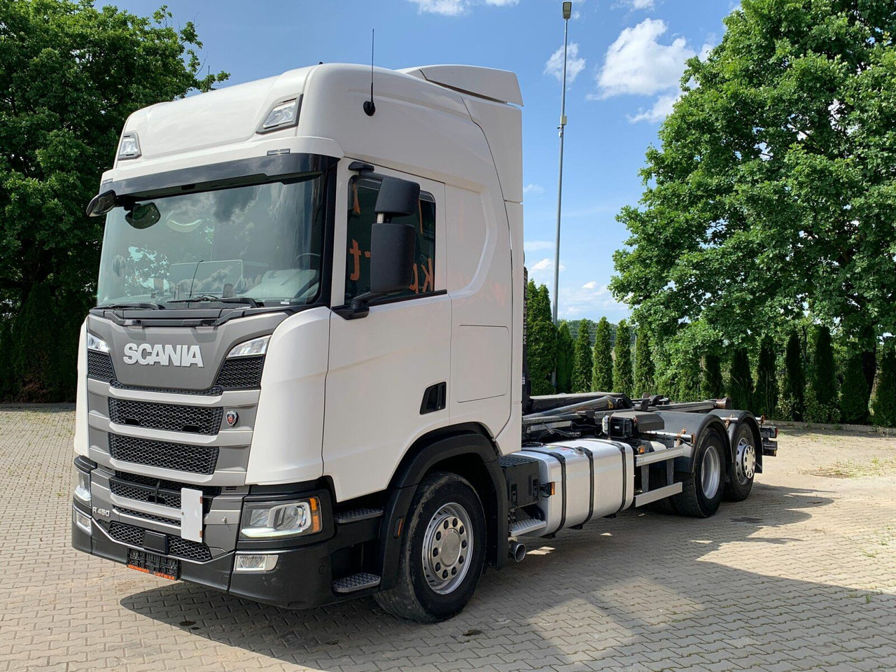 Scania R450 6x2 Abrollkipper MEILLER*Lenkachse Retarder - Крюковой мультилифт: фото 2 Scania R450 6x2 Abrollkipper MEILLER*Lenkachse Retarder - Крюковой мультилифт: фото 2