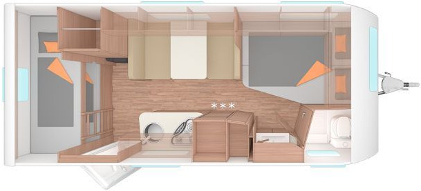 Weinsberg CaraOne 500 FDK Auflastung 1700 kg - Прицеп дача: фото 2 Weinsberg CaraOne 500 FDK Auflastung 1700 kg - Прицеп дача: фото 2