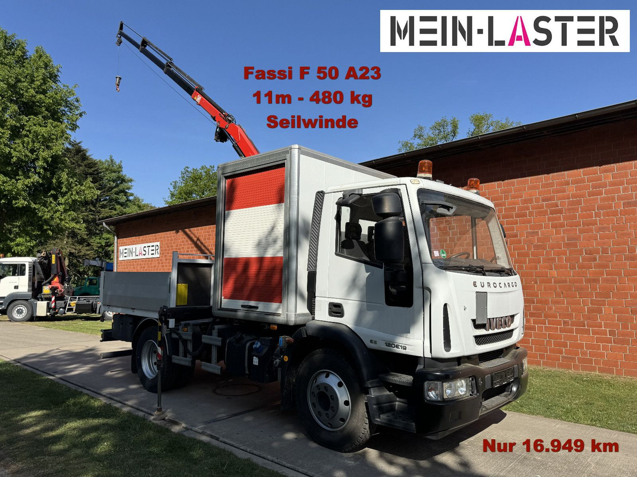 Iveco 120E18 Fassi F50 11m-480 Kg Seilwinde Fahrschule - Автоманипулятор: фото 1 Iveco 120E18 Fassi F50 11m-480 Kg Seilwinde Fahrschule - Автоманипулятор: фото 1
